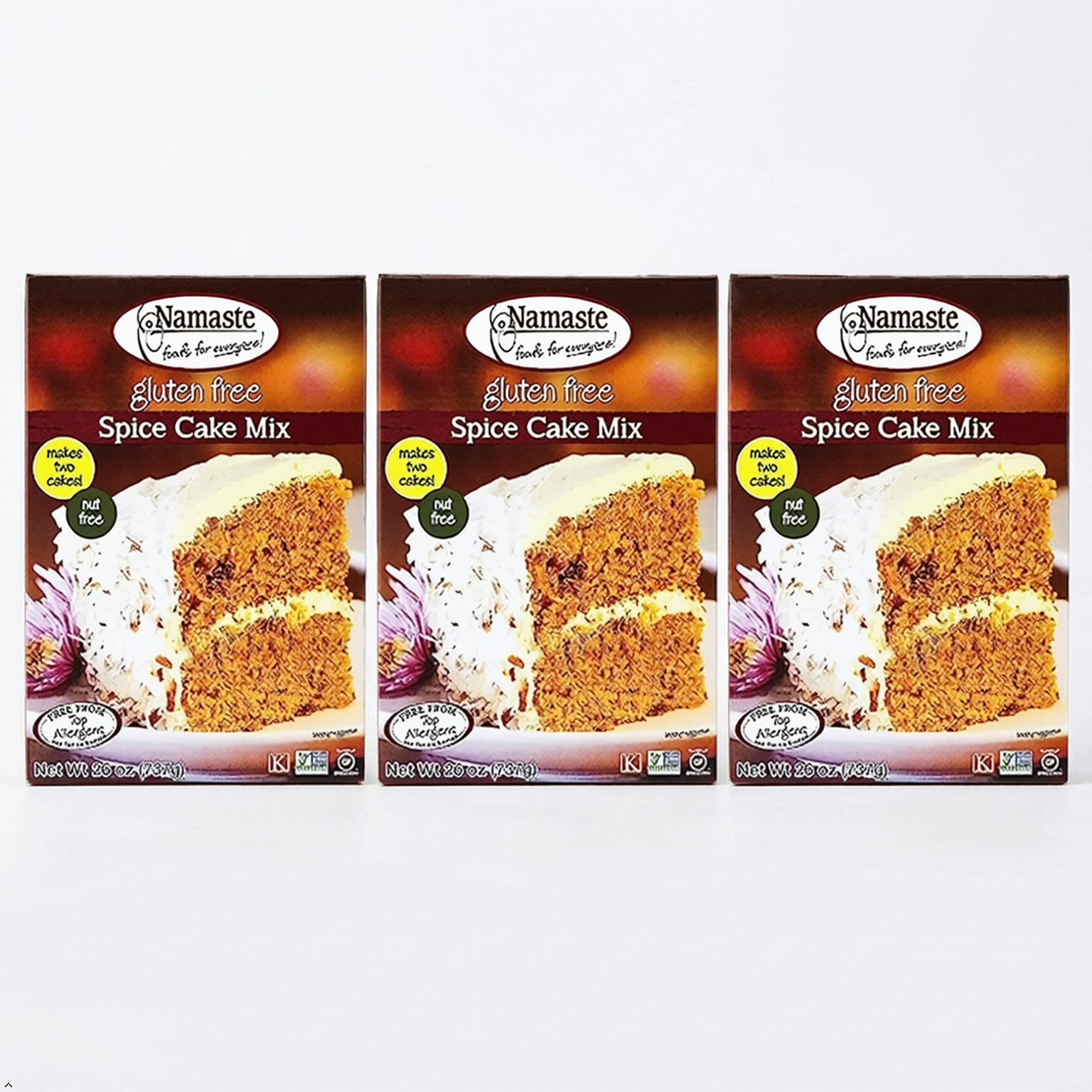 Namaste Foods, Gluten Free Spice Cake Mix, 26-Ounce Bags (Pack of 3) Namaste Foods